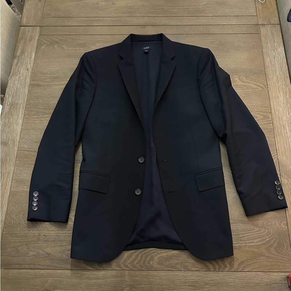 loro Piana Fabric - J Crew Ludlow 36R Classic Black Men's Blazer suit jacket